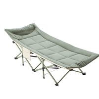 国家补贴：网易严选 午休折叠床10脚 -军绿色