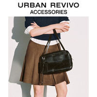 URBAN REVIVO2025冬季女士学院风简约单肩包UAYB50205 黑色