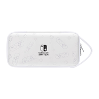 必优美 BUBM Switch收纳包NS游戏主机保护包OLED大容量收纳箱lite充电底座手柄卡带收纳含摇杆帽 白色 中号收纳包 白色手柄「装底座」