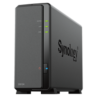 群晖 Synology DS124 四核心单盘位NAS网络存储服务器