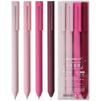 白雪（snowhite）笔中性笔高端旋转出芯高颜值非按动彩色签字笔0.5CS笔头刷题笔彩色4支/盒G-601绛紫暮歌 【粉色系】绛紫暮歌彩色4支