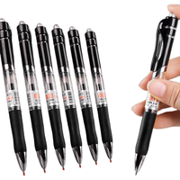 真彩 黑色速干按动中性笔ST头刷题笔办公商-6支/盒装 0.5mm