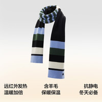 蕉内热皮501C男女同款围巾围脖保暖羊毛披肩冬 因蓝