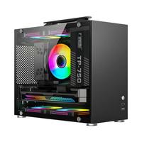 九尾狐H7组装电脑机箱台式机便携手提迷你matx小主机箱diy外壳itx