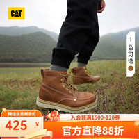 CAT 卡特马丁靴工装靴男鞋男士牛皮复古工靴高帮鞋 44
