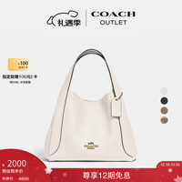 COACH 奥莱女士HADLEY 21号半月包手提单肩斜挎腋下包中号菜篮子 B4/粉笔白色