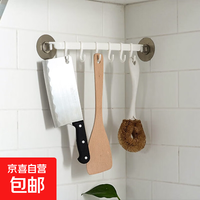 壹盒惊喜 厨房粘贴式塑料挂衣钩 强力墙面 白色1个装