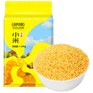 盖亚农场 粗粮 五谷杂粮大米伴侣 有机黄小米1.25kg