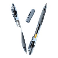 晨光(M&G)文具GP1008/0.5mm黑色中性笔 按动子弹头商务办公签字笔水笔考试刷题笔 12支 黑色-12支