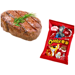 Cheetos 奇多 粟米棒 奇多牛排组套90g*4包 休闲零食 百事食品