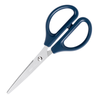 得力(deli)160mm办公生活家用剪刀 小剪子手工剪纸刀 办公用品 蓝色0602