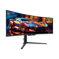 泰坦军团49英寸 QD-OLED 5K曲面144Hz HDR400超宽带鱼屏 0.03ms 原生10Bit KVM 炒股电竞游戏显示器G49E9R2
