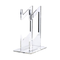 毕亚兹 PS5/PS4/XBOX/Switch Pro游戏手柄收纳支架头戴耳机通用挂架配件 【高透亚克力】2层 通用支架 【亚克力透明款】手柄双层挂架