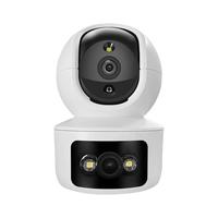 HILINK华为适用摄像头监控家用监控器超清室内无线wifi手机远程语音360度可夜视 双频WIFI400万双画面监控器（含128G)