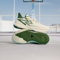 361°篮球鞋男鞋BIG3 Team实战耐磨防滑专业训练篮球鞋 西米色/野外绿【1124】二代 42