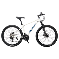 DONK自行车ALP1.0山地车成人男女通勤铝合金车架变速骑行车单车 冰川白/蓝 27速 26英寸×16英寸