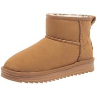 骆驼（CAMEL）雪地靴女百搭舒适暖绒平跟套筒保暖靴 L25W275157 驼色 38