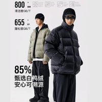 熊猫·本 2025冬季连帽羽绒服男加厚保暖 85绒子·可溯源·新国标 L