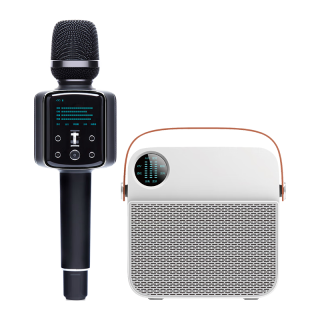 权盟 话筒音响一体自带声卡麦克风+伴侣音响