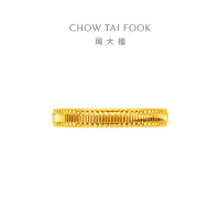 周大福 黄金戒指 波纹 女(工费280)15号 约3.2g F234246