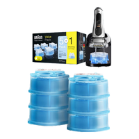 BRAUN 剃须刀配件清洁液6盒装CCR5+1超值装