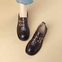 索菲娅 女士单鞋 羊皮乐福鞋