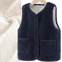 多妙屋 女童马甲秋冬款儿童加厚保暖背心男童坎肩仿羊羔绒马夹