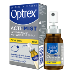 Optrex 英国爱滴氏Optrex润眼喷雾 缓解眼痒泪眼10ml 儿童隐形眼镜眼药水疲劳眼干眼涩红血丝视力模糊