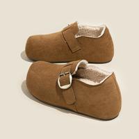 依思Q 厚底增高勃肯鞋女款复古软底休闲懒人一脚蹬土豆鞋