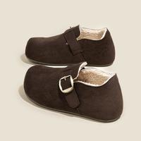 依思Q 厚底增高勃肯鞋女款复古软底休闲懒人一脚蹬土豆鞋