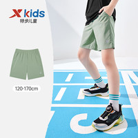 特步童装男童短裤裤子夏季薄款中大童儿童速干裤五分裤运动裤外穿
