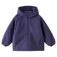 男童夹棉冲锋衣棉服2025秋冬装儿童男孩防水加厚连帽棉衣外套