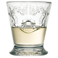 LA ROCHERE 法国制造凡尔赛宫廷风玻璃水杯红酒杯果汁杯咖啡杯巴洛克杯 凡尔赛平底杯250毫升