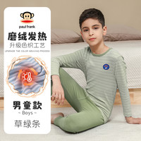 大嘴猴青少年儿童秋衣秋裤套装中大童加厚羊羔绒男女童保暖内衣-7