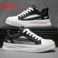 双星 八特 秋冬新款鞋子轻便款男士运动鞋 黑色-DL-WDSM-77091 41