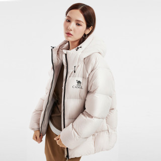 骆驼 黑钻5PRO 90%绒男女同款连帽羽绒服