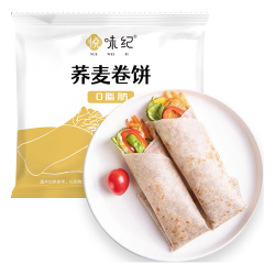 悦味纪 6大零添加 0脂荞麦卷饼1.5kg 36张 烧烤小饼手抓饼薄饼早餐速食 荞麦卷饼36张