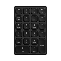 爱国者（aigo）N18ULTRA黑色 数字键盘 无线蓝牙连接 可充电 22键 剪刀脚结构 财会柜台收银证券迷你小键盘