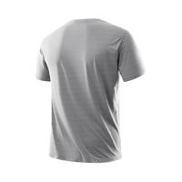 美津浓（MIZUNO）短袖t恤男士凉感冰丝夏季薄款户外白色青年小T恤速干衣 银灰 XL  银灰【2A72】