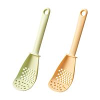 多功能料理勺漏勺家用厨房食品级沥水勺宝宝辅食工具土豆压泥捞勺