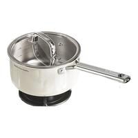 无涂层316不锈钢辅食锅宝宝多功能蒸煮一体小奶锅泡面锅汤锅