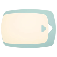 卡罗特抗菌防霉砧板切菜板水果辅食板婴儿辅食家用双面塑料案板两件套 【2件套】中号米黄+大号天蓝色