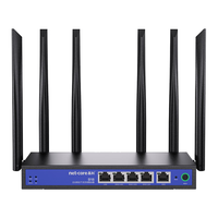 磊科WiFi6企业级路由器千兆5G双频高速无线1800M多WAN口宽带叠加商铺家用穿墙大功率光纤铁壳电信移动联通B18