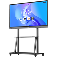 创维 SKYAI）65英寸会议平板一体机会议大屏幕电子白板教学办公一体机电容触控屏MT+投屏器+移动架