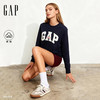 Gap 男女装2025秋季字母logo抓绒圆领卫衣合身上衣美版852079