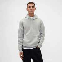 Gap 男女装2025秋季Logo刺绣抓绒宽松连帽衫卫衣美版795625