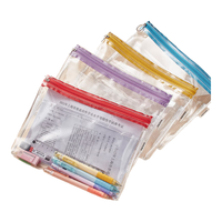 SAKURA 樱花 透明考试笔袋-淡蓝