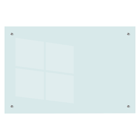 乐图(LOTOO)挂式白板100*150cm悬挂式磁性钢化玻璃白板办公会议写字板黑板