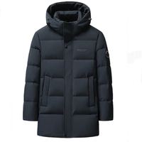 雪中飞 5折 90％绒超级加绒加厚中长款抗寒连帽羽绒服 可拆卸帽