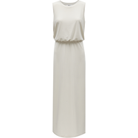 ONLY 2024春夏高级感圆领拼接假两件后背开叉连衣裙女